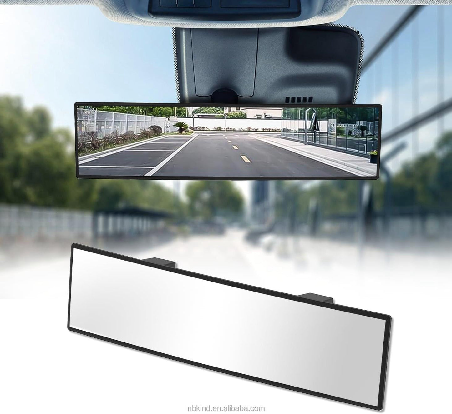 Panoramic Rear View Mirror - Aluminum coated